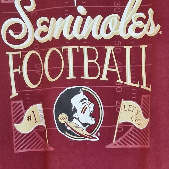 Champion Florida State Long Sleeve POCKET Tee XXL Garnet Red Seminoles T-Shirt - Picture 6 of 12